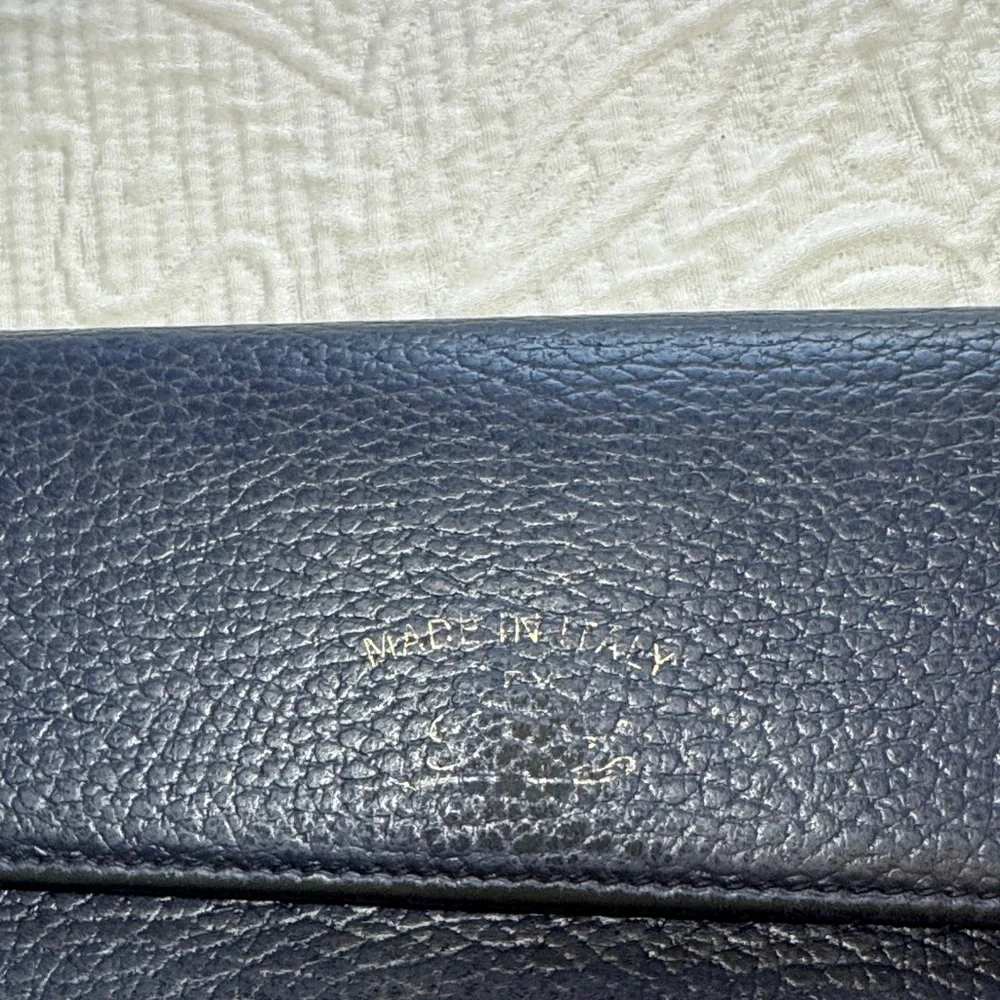 Gucci Vintage Navy and Teal Leather Wallet - Picture 9 of 9
